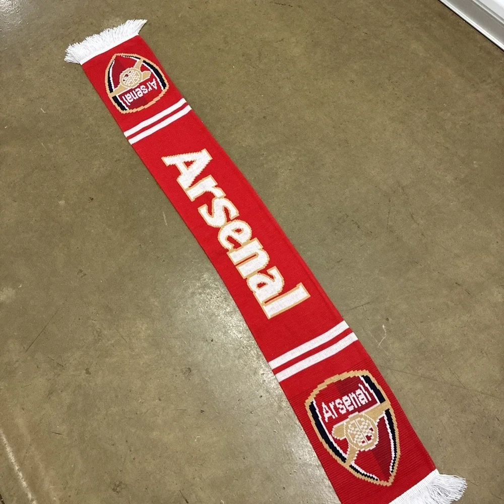 Arsenal FC Scarf Gunners For Fan Supporter LETS GO GOONERS!!!! Red Colorway